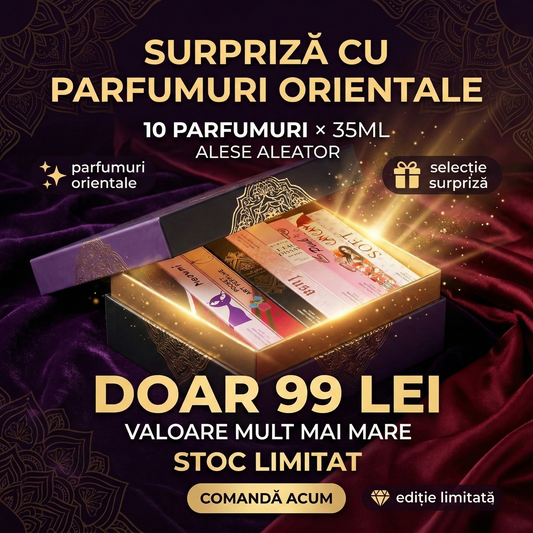 Cutie Surpriză Parfumuri Orientale – 10 × 35ML | Doar 99 Lei