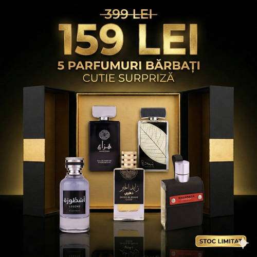 Cutie Surpriză 5 Parfumuri Arăbești VIP pentru Bărbați